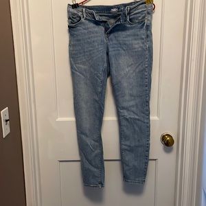 Super skinny light wash jeans